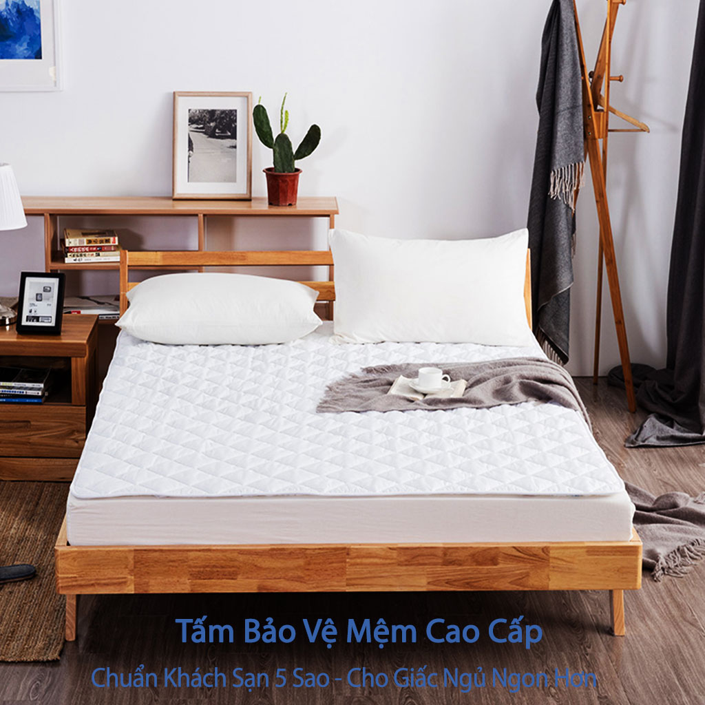 Tấm Bảo Vệ Nệm Chống Thấm Nước Cao Cấp Chuẩn Khách Sạn 5 Sao Tấm Lót Nệm Giường Ngủ Chống Thấm Bảo Vệ Nệm Trải Giường Cao Cấp Tấm Bảo Vệ Nệm Đệm Mỏng Lót Giường Ngủ Chống Thấm Cho Bé