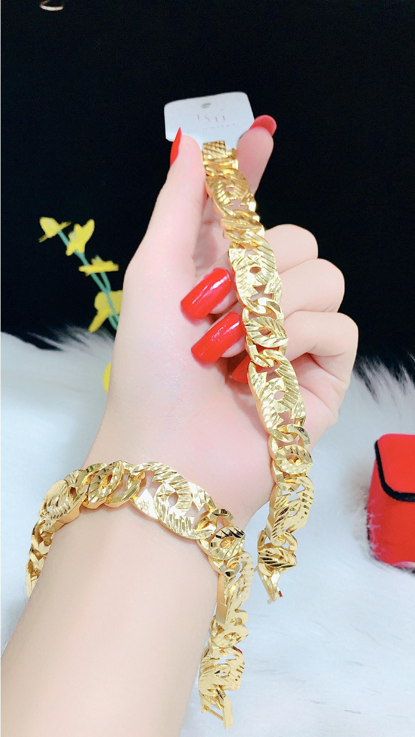 Lắc Tay Nữ Mẫu Xích Mẫu 0700702185 - Đi Chơi, Đi Tiệc Rất Đẹp - Tặng Kèm Hộp Trang Sức