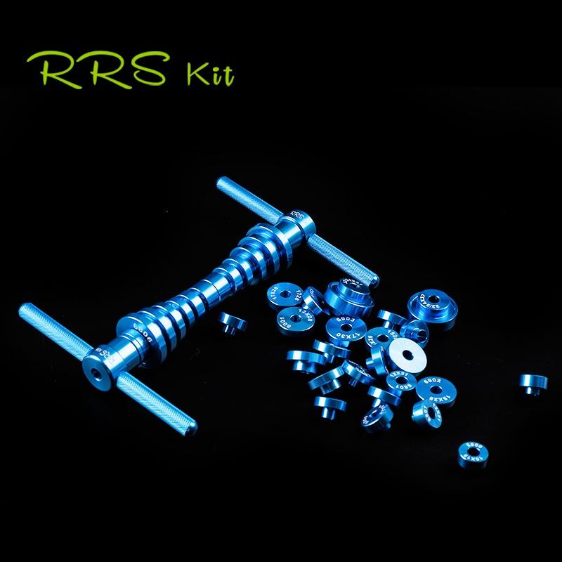 RRSKIT Vòng bi lắp đặt cho xe đạp Công cụ tháo lắp Vòng bi xe đạp BB Bộ công cụ lắp đặt trục quay Bộ công cụ cài đặt mềm Khung đuôi mềm Công cụ vòng bi quay đầu
