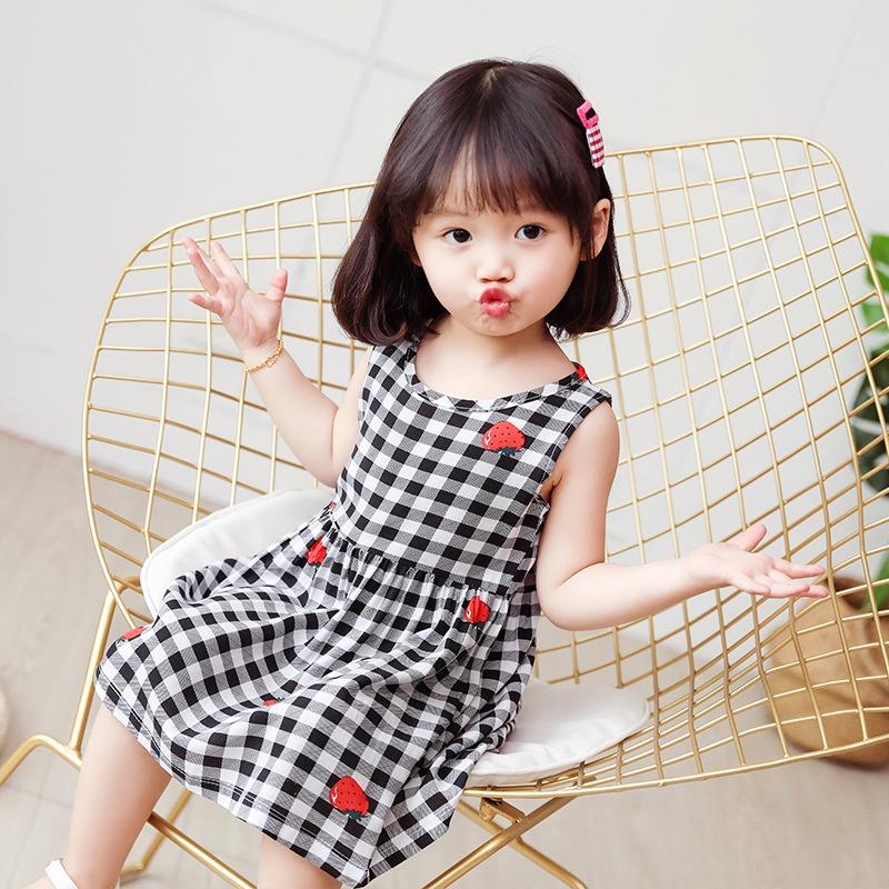 Váy hè bé gái chất cotton mỏng mát nhiều họa tiết dễ thương