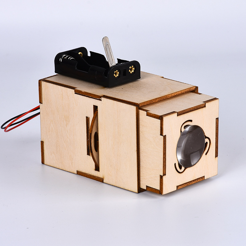 Bộ đồ chơi khoa học tự làm máy chiếu slide mini bằng gỗ – DIY Wood Steam