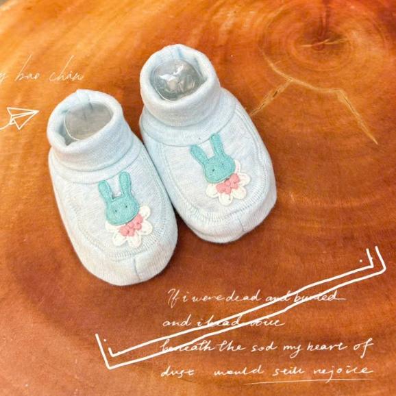 Giày Bao Chân Cổ Cao Giữ Ấm Chân Cotton 2 Lớp Dày Dặn Cho Bé 0-3 tháng - Phù hợp mùa lạnh, thu đông - Hồng