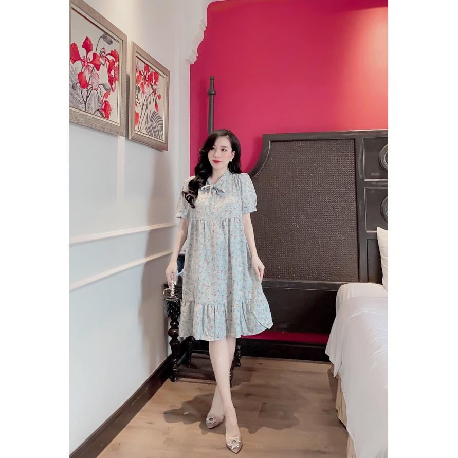 Đầm bầu BABYDOLL hoa nhí