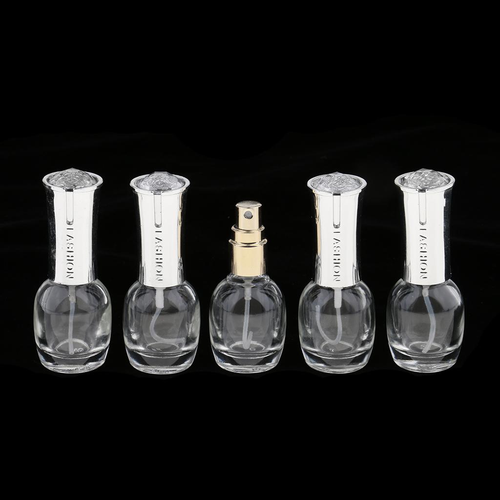 Travel Empty Glass Essential Oil Perfume  Spray Bottles 10ml 6ml