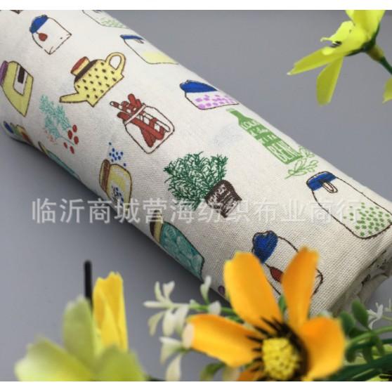 Vải Bố Vải Canvas Decor Trang Trí May Rèm, Màn Cửa Sổ, Khăn Bàn, Khăn Picnic, Phông Chụp Ảnh Họa Tiết Bếp Núc