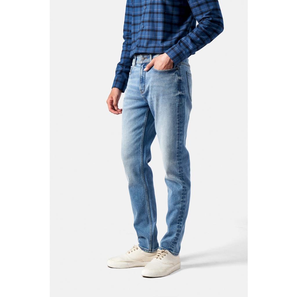 QUẦN JEAN TRƠN PREMIUM FORM SLIM - 10F22DPA024 | LASTORE MENSWEAR