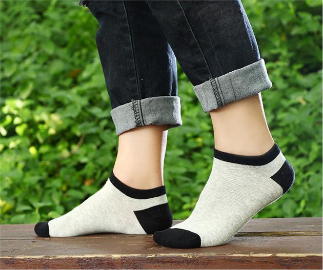 Combo 5 đôi tất vớ nam cổ thấp Casual