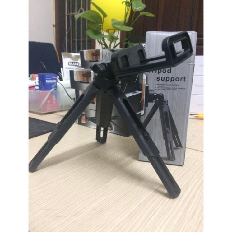 Chân Đỡ Mini Xếp Gọn 3 Chân Tripod Support MT01 Xoay 360 Độ