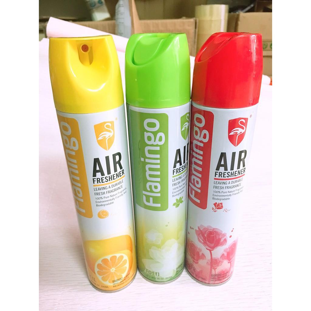 hàng mới Combo 03 Bình Xịt khử mùi xe ôtô Air Freshener Flamingo