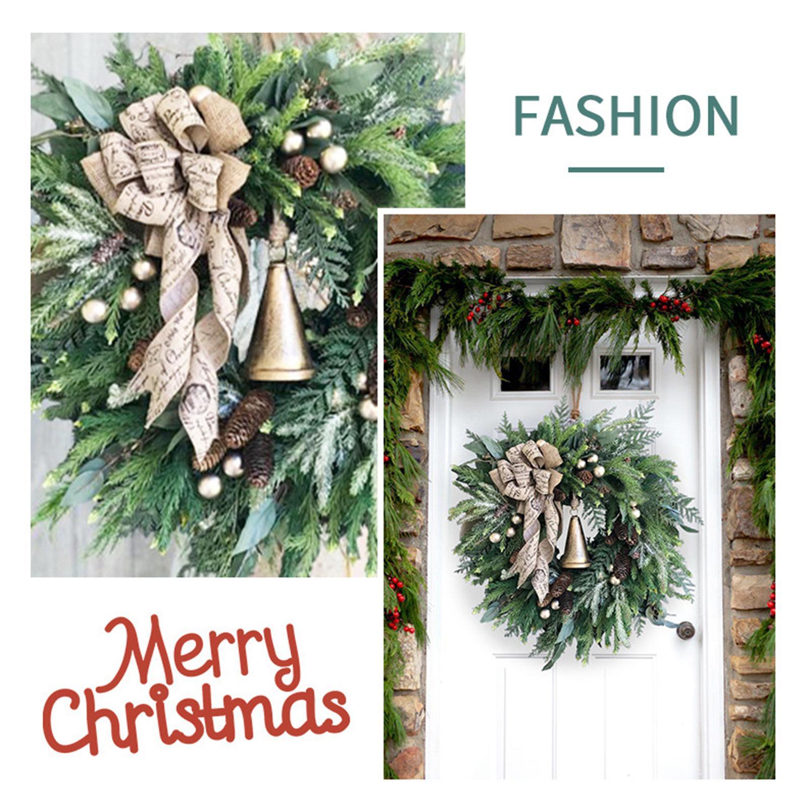 Artificial Wreath Christmas Winter Wreath Garland for Door Wedding