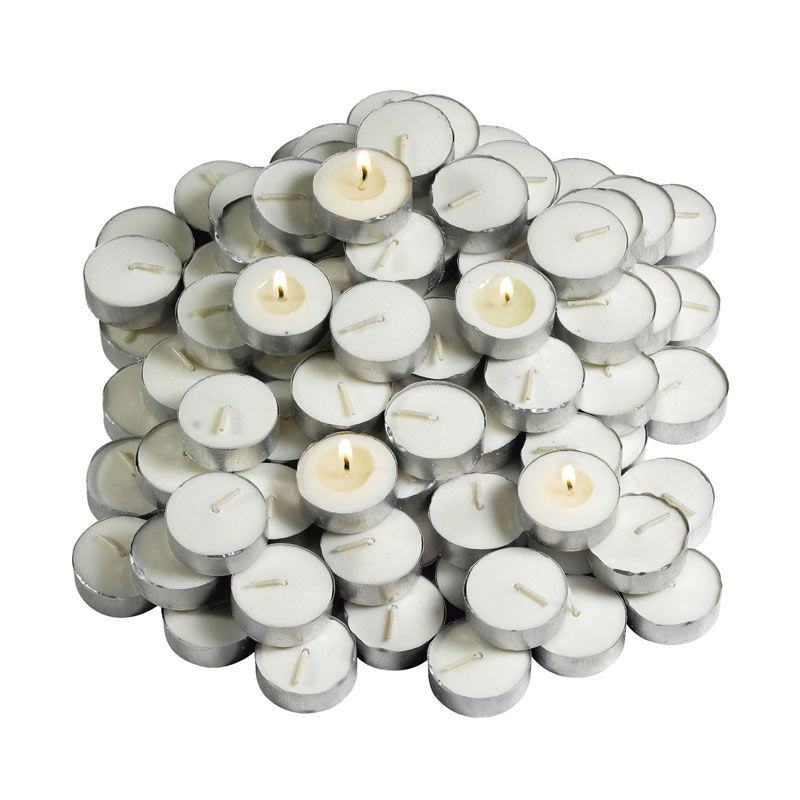 Bộ 100 Nến Tealight Price Star  Pierey Sáp  Paraffin Trắng 4 x 2cm