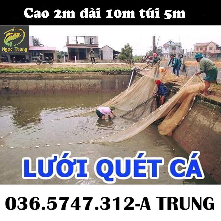 Lưới Kéo Cá,Vét Cá, Tôm ,Tép cao 2m dài 10m