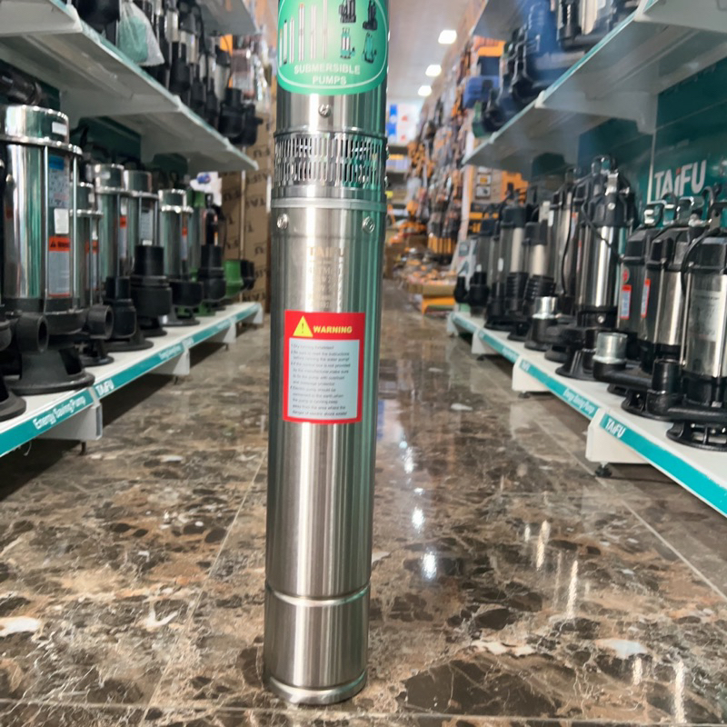 Bơm hỏa tiễn 1.5Kw thân inox 304 có hộp tụ đi kèm TAIFU - Bảo hành 1 năm