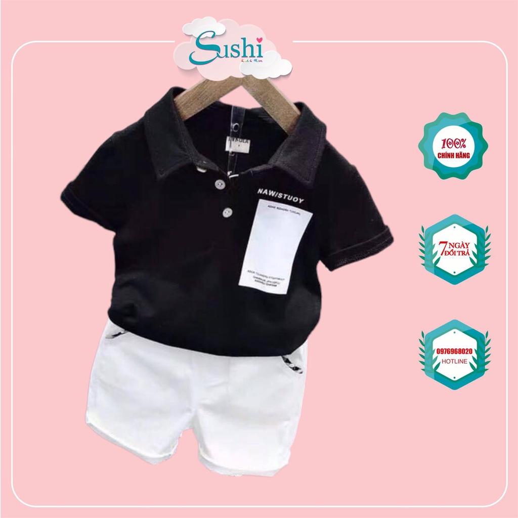 Set Polo quần Jean cho bé trai sành điệu - Cực Cool ngầu