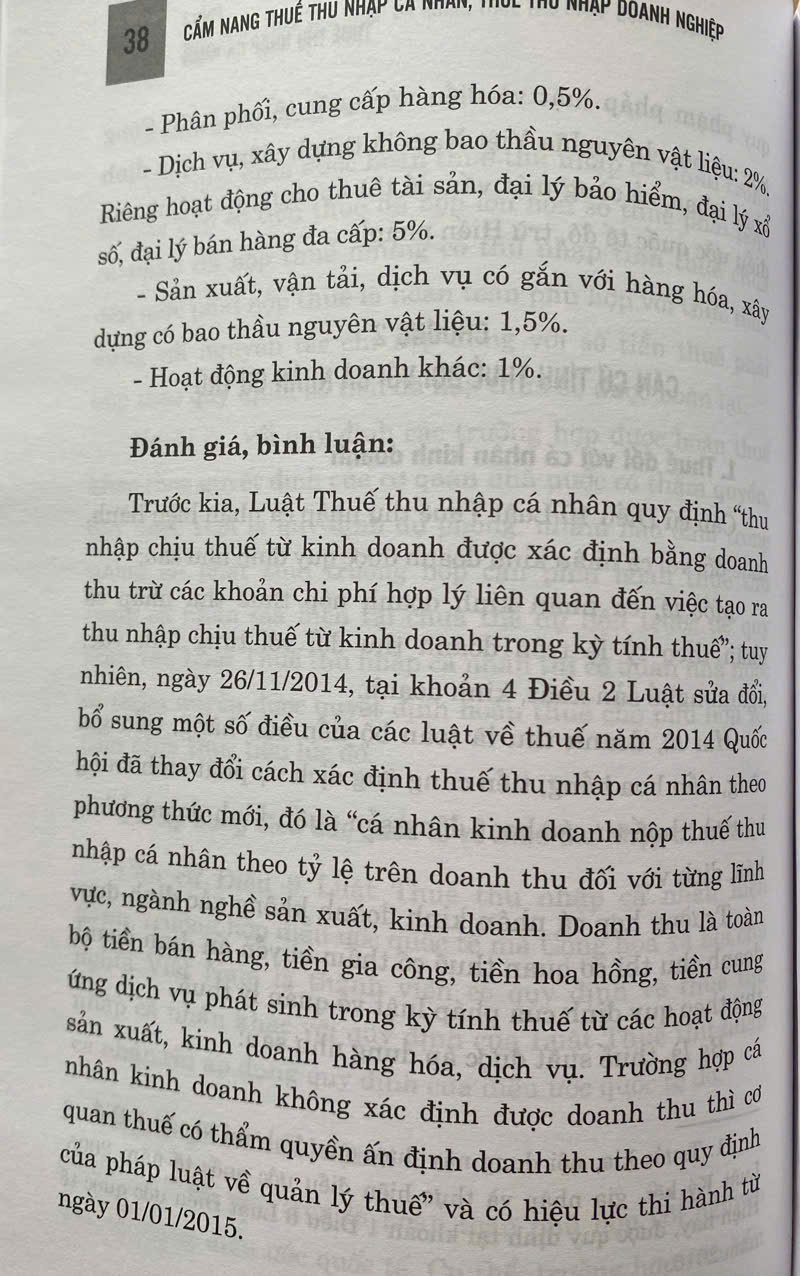 Cẩm Nang Thuế Thu Nhập Cá Nhân, Thuế Thu Nhập Doanh Nghiệp