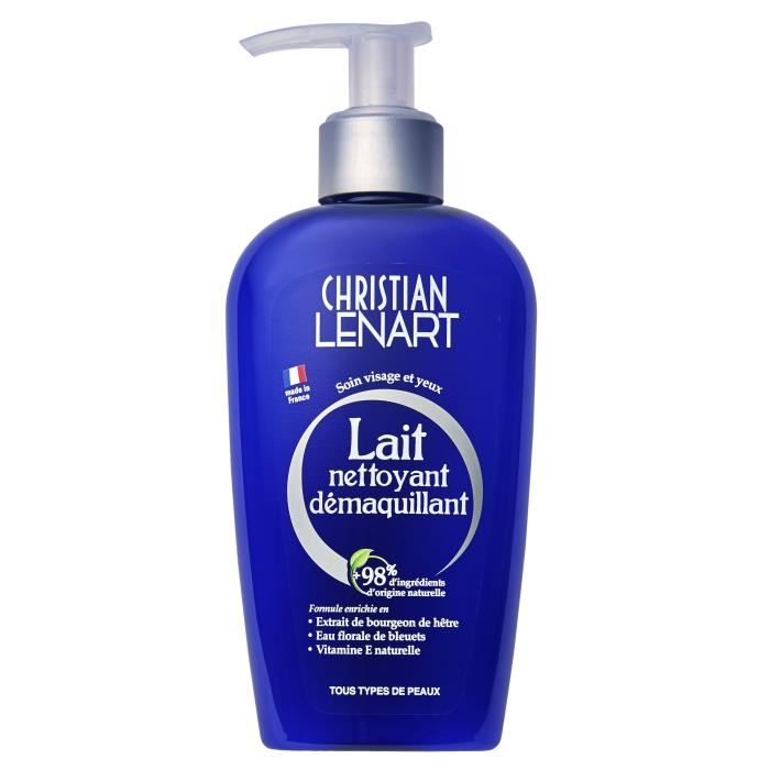 Sữa Rửa Mặt Tẩy Trang 2in1 Christian Lenart Lait Nettoyant Démaquillant 200ml + Túi Bông tẩy trang Ipek 80 miếng