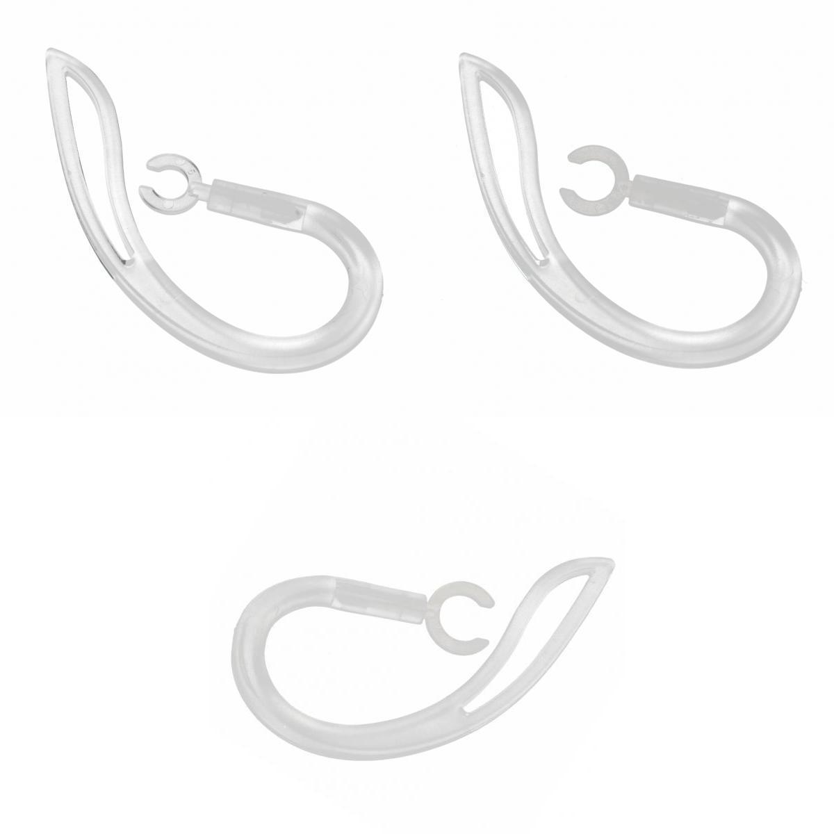 3 Pcs Earhook Ear Loop Clip For Universal Bluetooth Headset 5.0mm 6.0mm 7.0 mm (Clear)