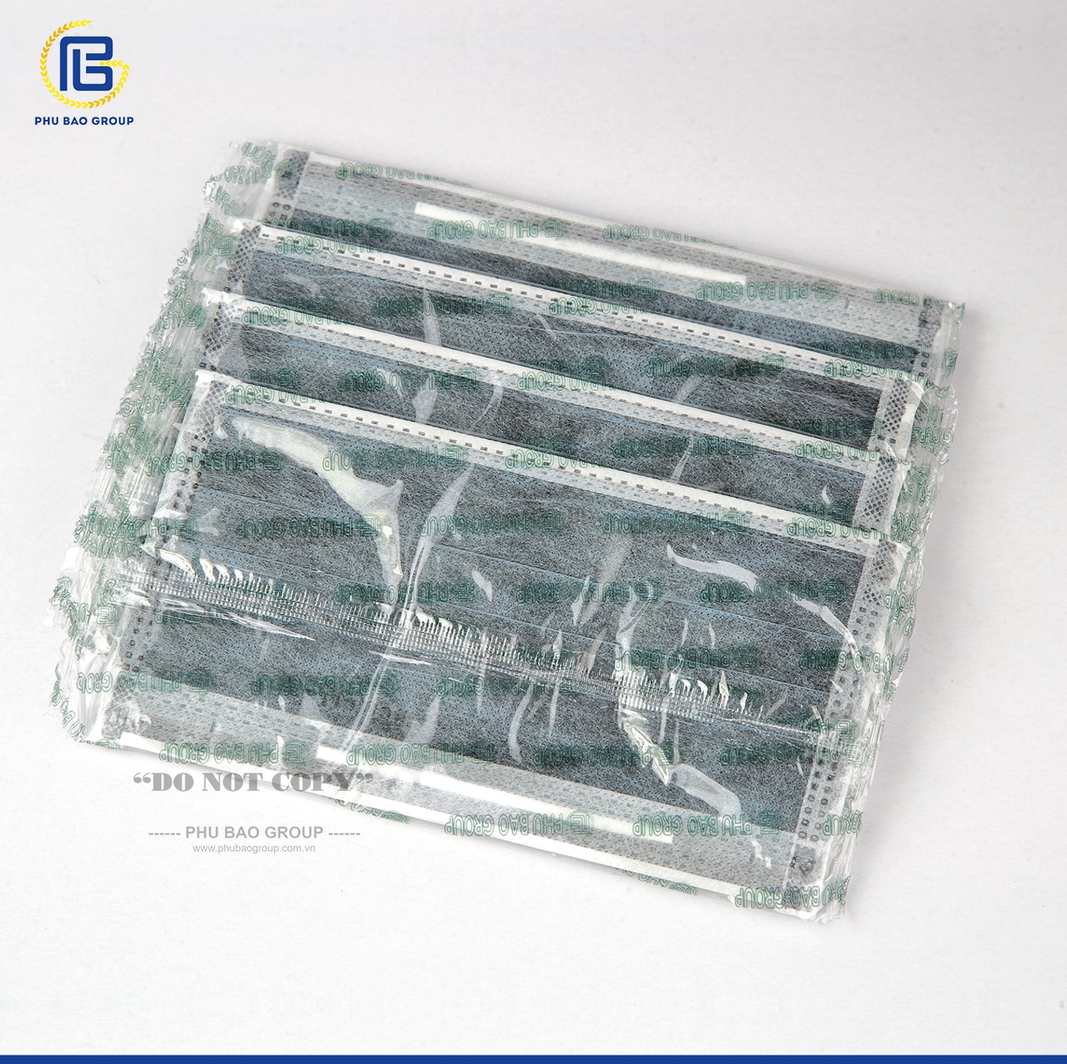 5 hộp khẩu trang 4 lớp Perfetta carbon than hoạt tính - Hàng chính hãng