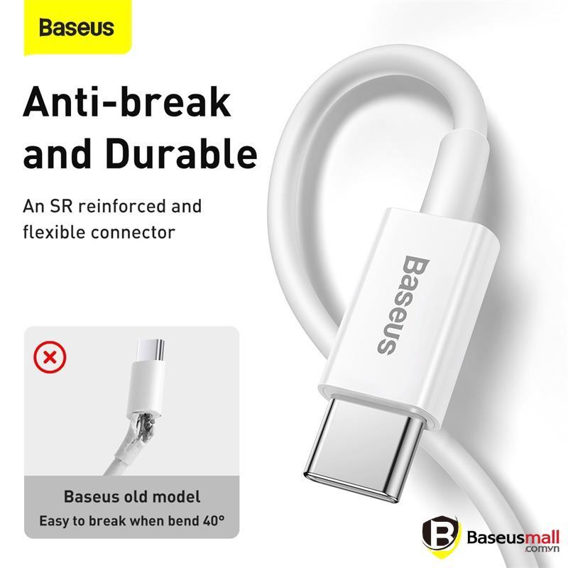 Baseus -BaseusMall VN Cáp sạc nhanh siêu bền C to iPhone Baseus Superior Series PD 20W (Hàng chính hãng)