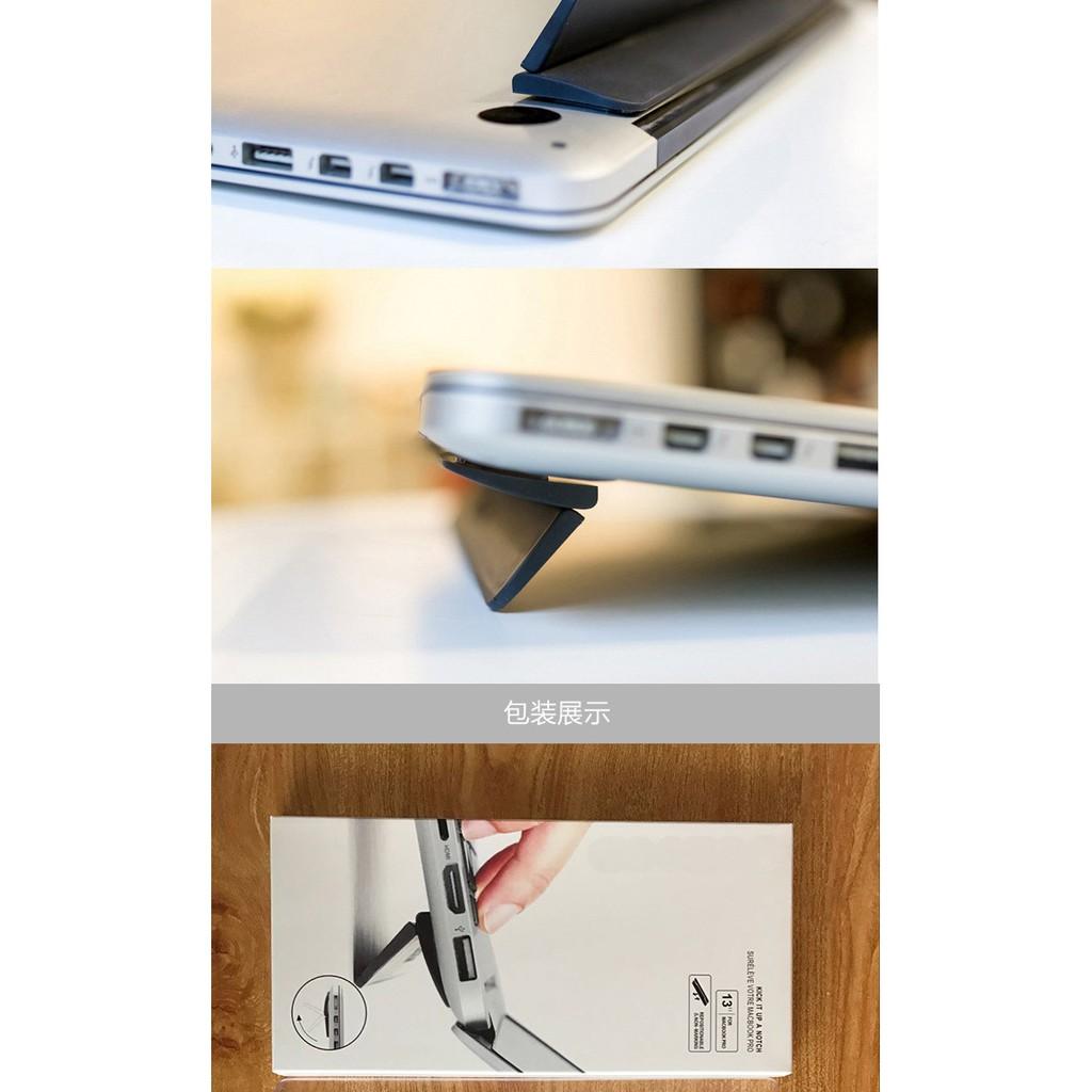 ️KickFlip Đế Tản Nhiệt Laptop dành cho Macbook Siêu Mỏng Dạng Dán &amp; Gập Dưới Lưng Máy