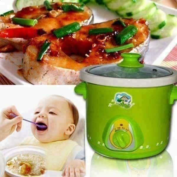 Nồi hầm cháo chậm, kho cá, kho thịt tiện dụng