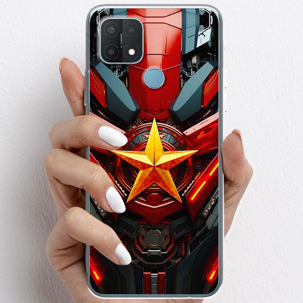 Ốp lưng cho Oppo A15, Oppo A15s nhựa TPU mẫu Ngôi sao vàng