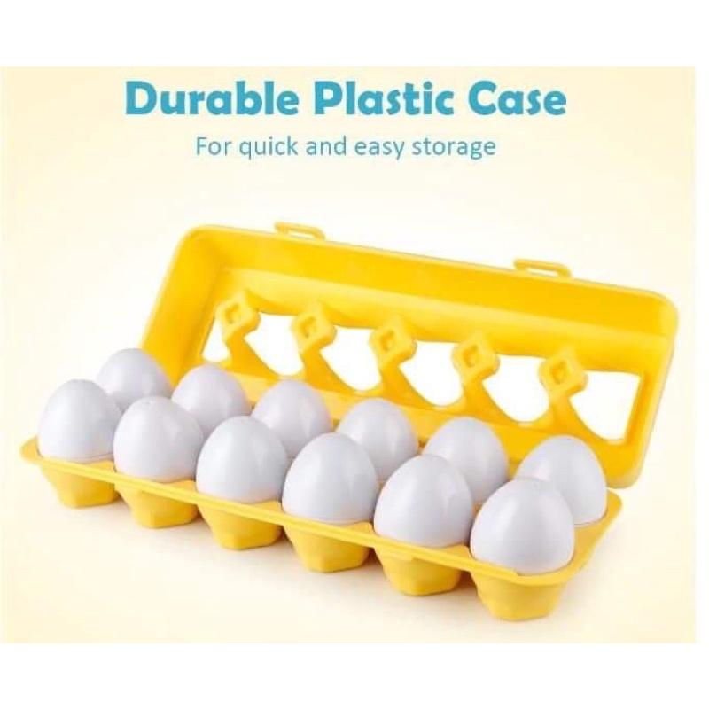 Trứng xoắn hình học Matching Egg giúp bé phát triển tư duy
