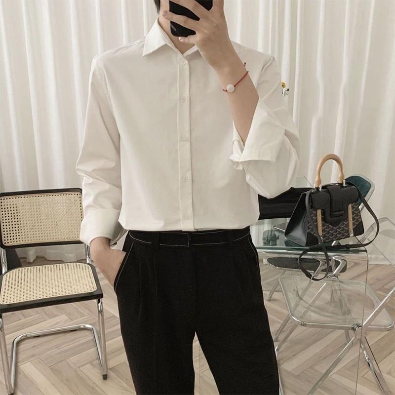 Áo sơ mi Nam, Nữ dài tay form rộng vải lụa