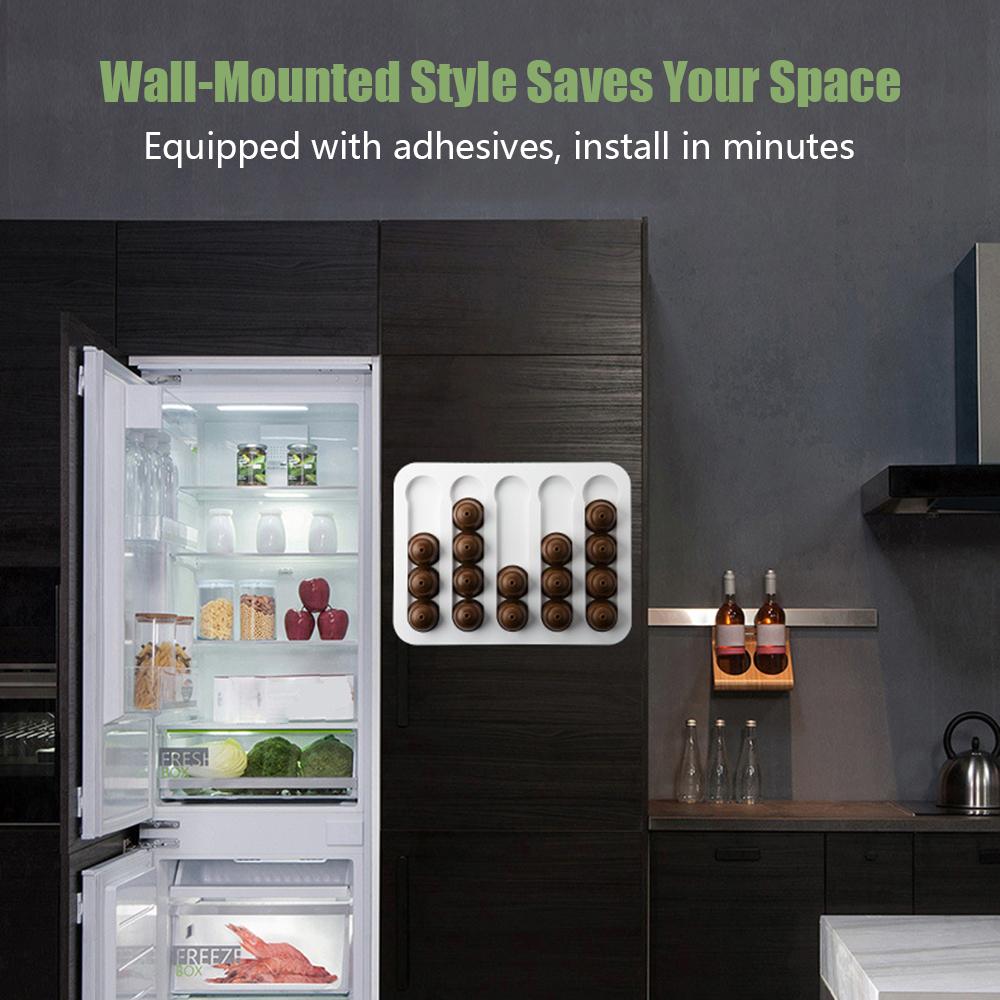 Hộp đựng cà phê Capsule Rack chứa 8 viên, treo tường, lưu trữ cho nhà hàng khách sạn