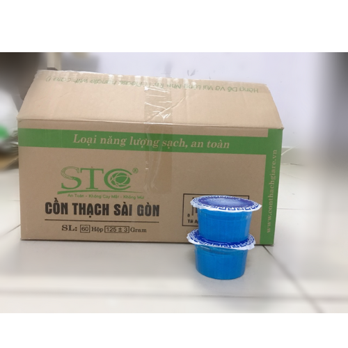 [1 Hộp 125gr] Cồn Thạch Sài Gòn Nhóm Bếp Cồn Bếp Than, Lửa Xanh - Không Cay Mắt - Không Mùi, Cồn Thạch Sài Gòn Cao Cấp