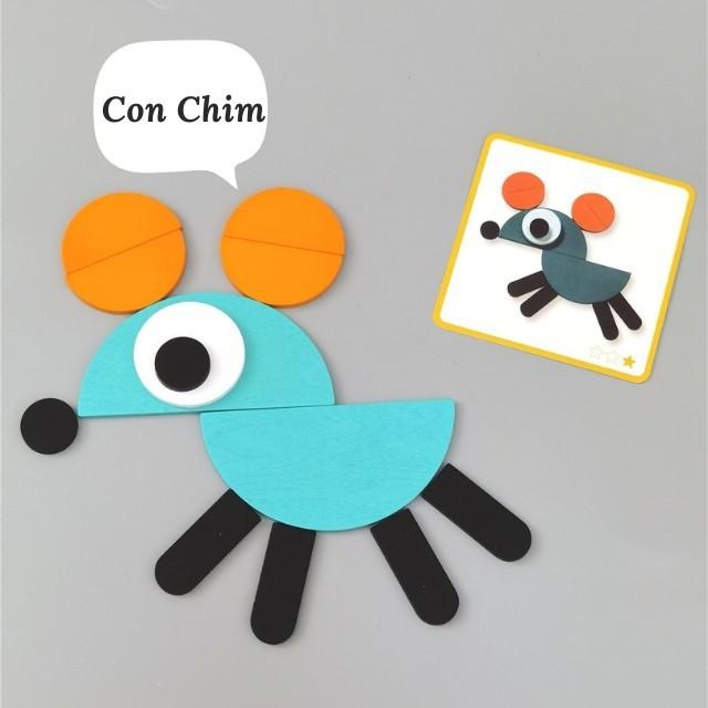 BỘ ĐỒ CHƠI GHÉP HÌNH ĐỘNG VẬT MONTESSORI FUNBOARD