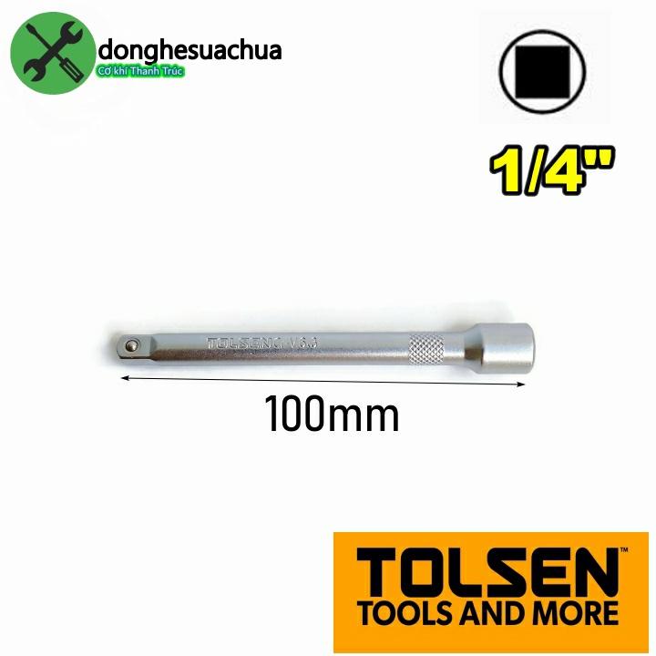 Đầu nối dài 1/4 Tolsen 15122 dài 100mm đầu vuông 6.35mm