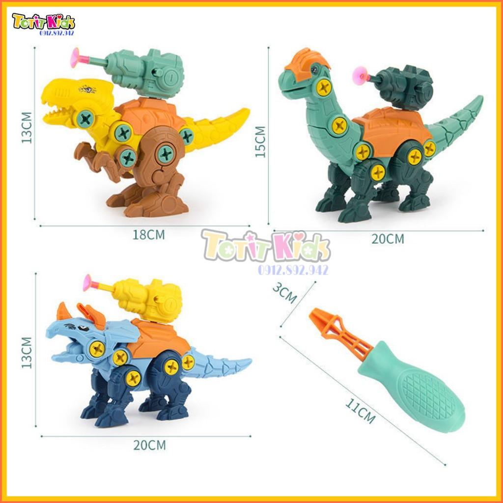 ĐỒ CHƠI TRỨNG KHỦNG LONG CHIẾN ĐẤU, CỠ TO 20CM, THÁO LẮP BẰNG TUA VÍT