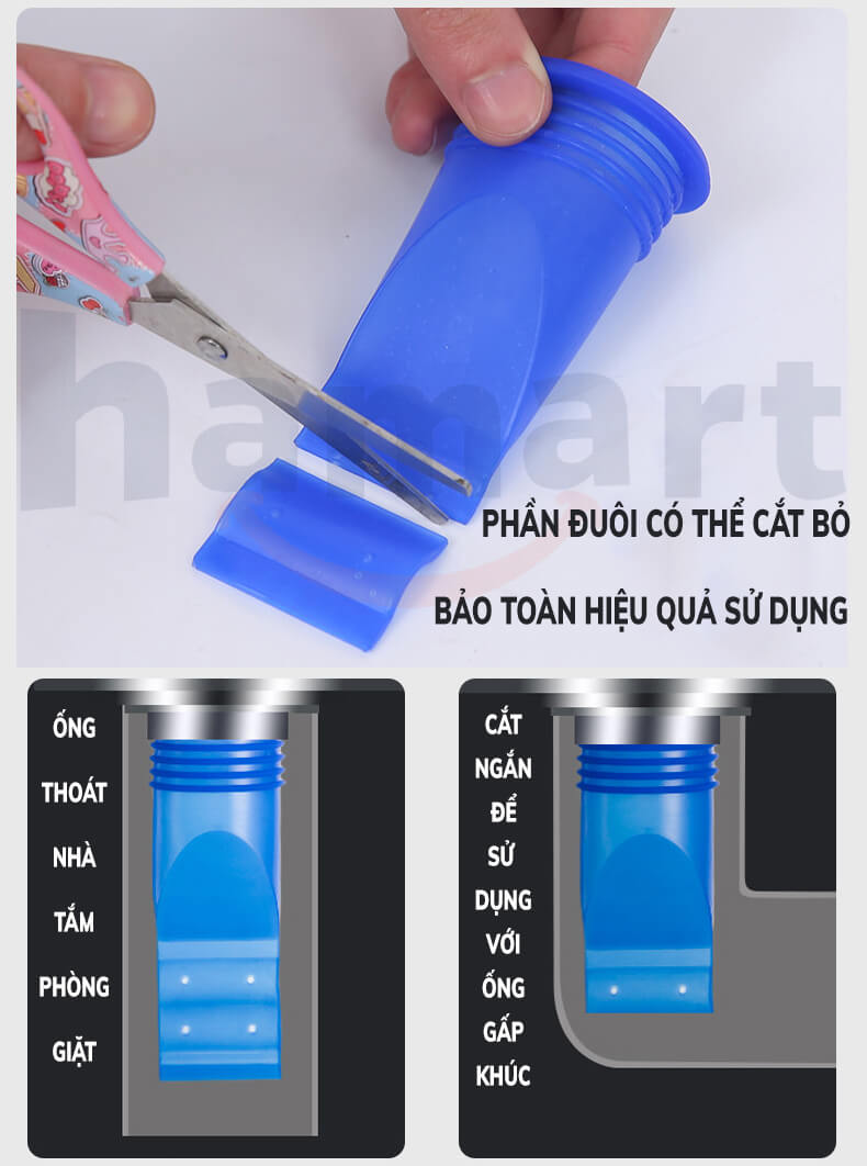 Van Ngăn Mùi Hôi Cống Silicone Chống Côn Trùng Lõi Chặn Mùi Hôi Thoát Sàn Hiệu Quả Tiện Lợi