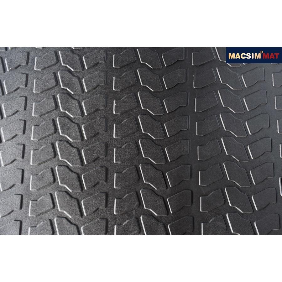 Thảm lót cốp xe ô tô Audi Q7 2016+ nhãn hiệu Macsim chất liệu TPV cao cấp màu đen