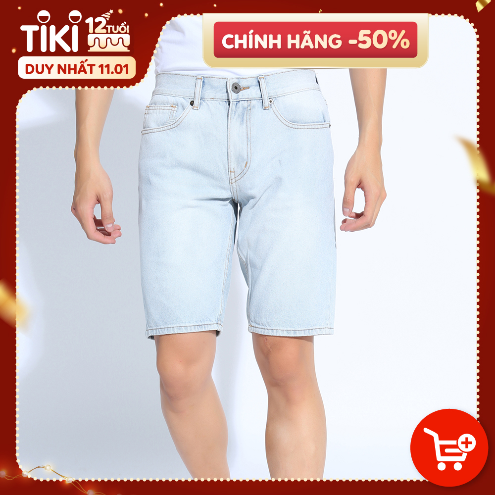 Quần Short Jean Nam Basic AKUBA - Form Skinny | 01D19129