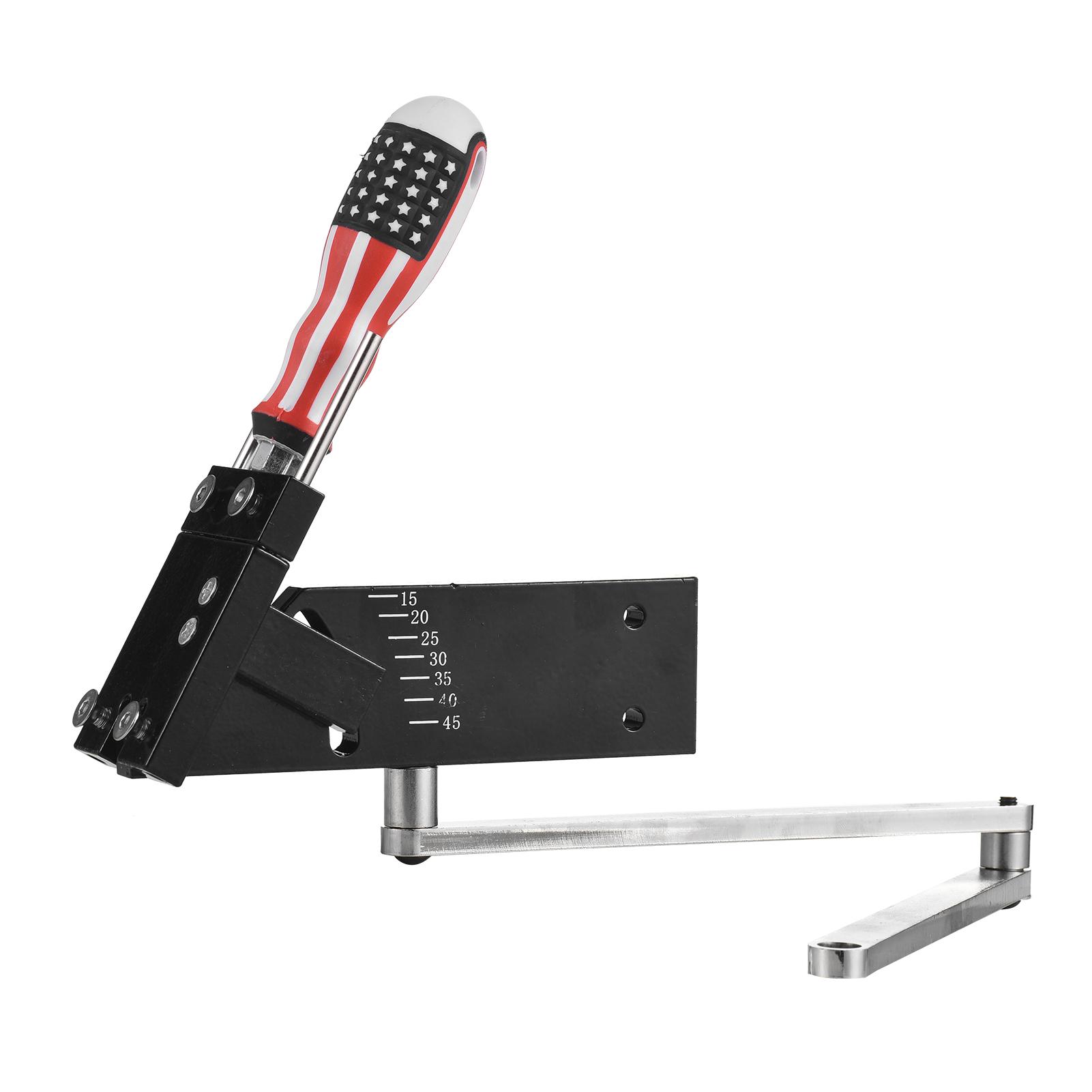 Sharpener Model Lawn Mower Blade Sharpener Stand Kit for Straight and Standard Blades 15 to 45 Degrees Adjustable Compatible with Angle Grinder