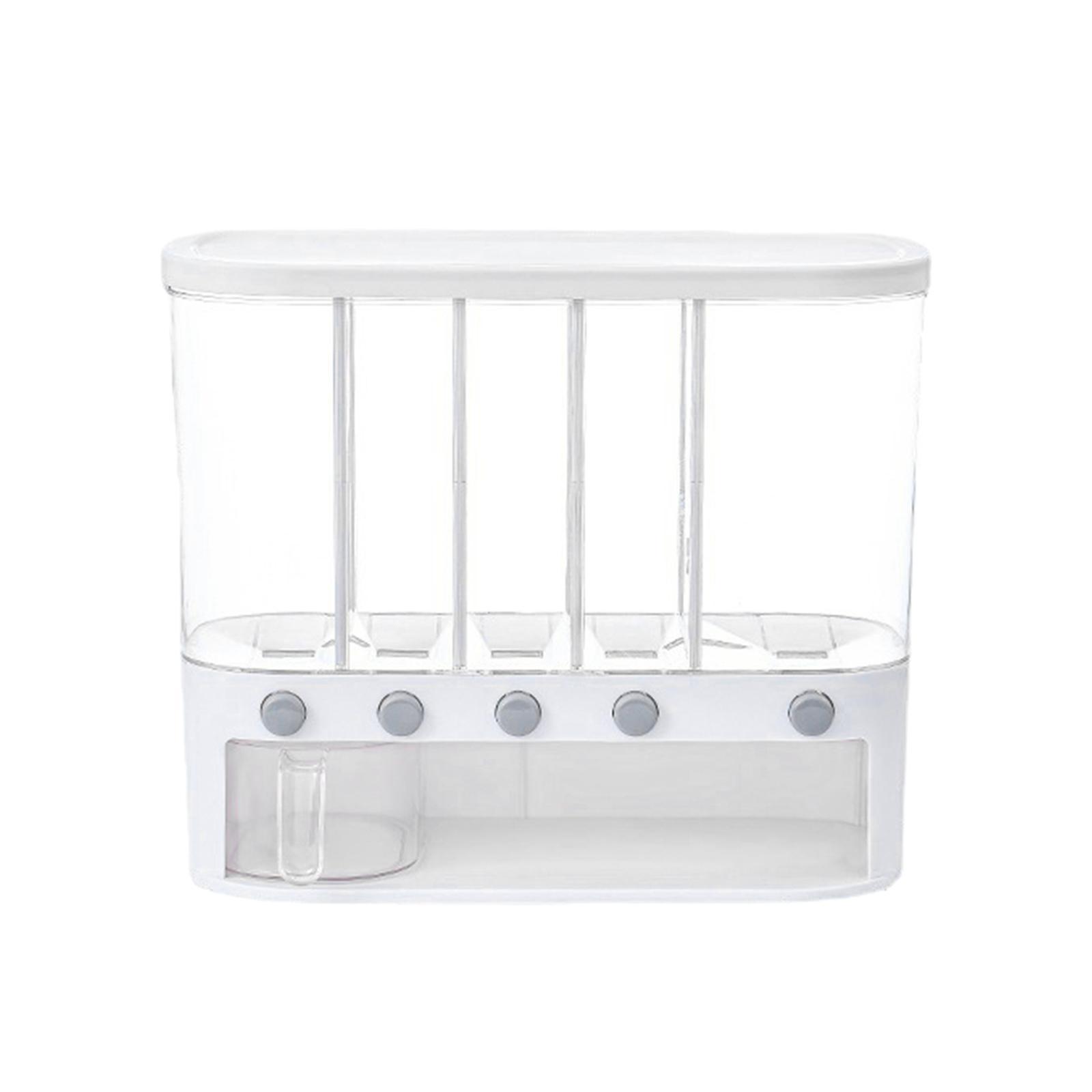 Grain Dispenser Cereal Dispenser Bucket Transparent Dry Food Dispenser for Home Soybean