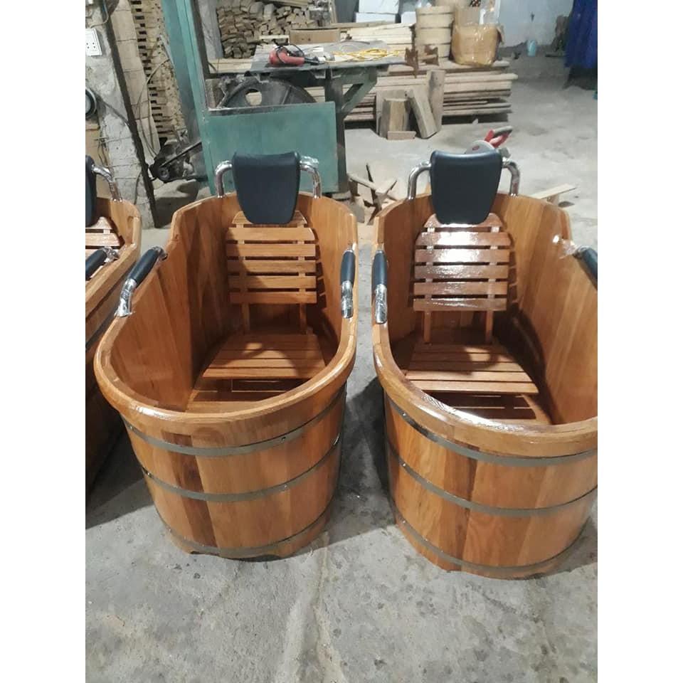 Bồn tắm - thùng tắm có tựa và tay vịn