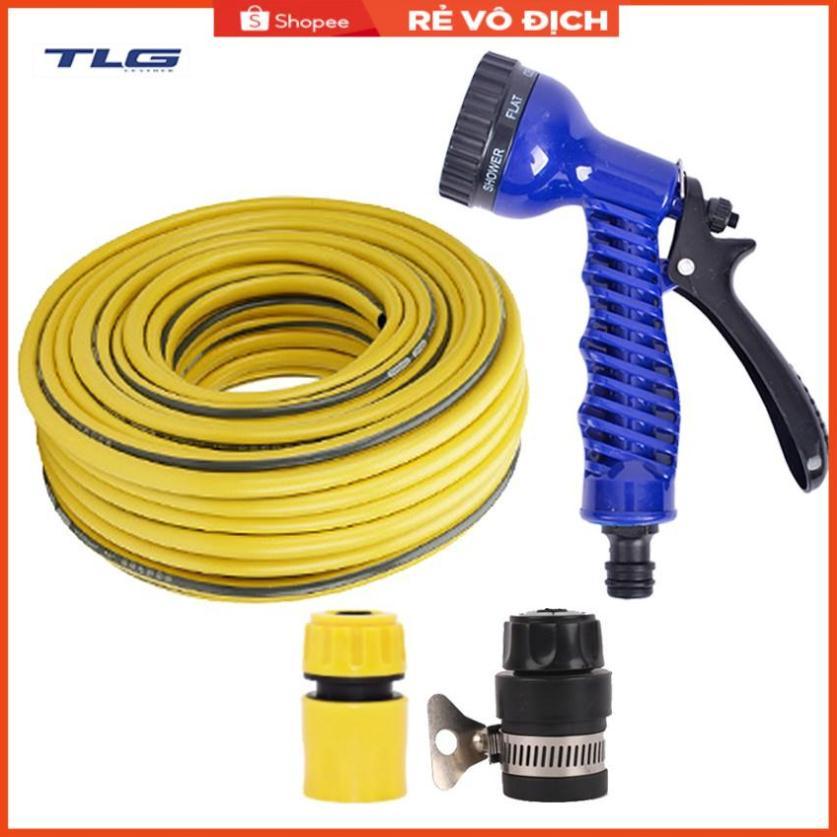 Bộ dây tăng áp 3 lần vòi xịt nước rửa xe, tưới cây loại 7-10m  206843