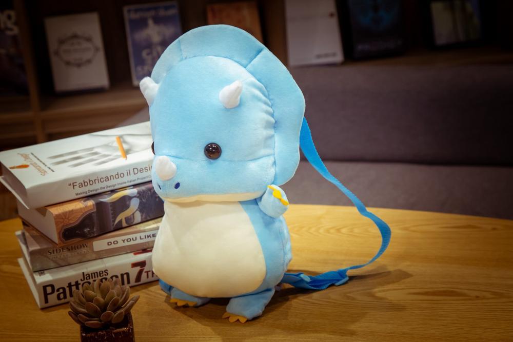 34CM Kawaii Khủng Long Sang Trọng Món Đồ Chơi Ba Lô Nữ Dễ Thương Con Thú Nhồi Bông Tyrannosaurus Gối Du Lịch Quà Tặng Sinh Nhật Cho Bé