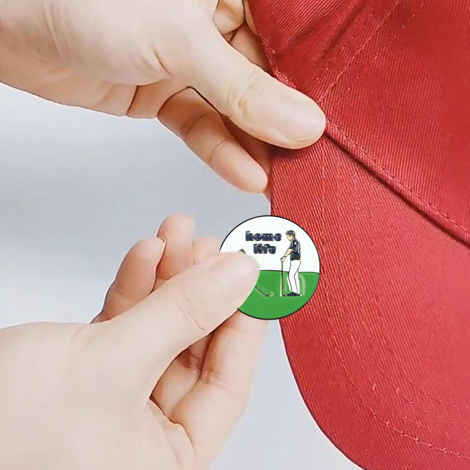 Golf Ball Marker for Women Men Golfer, Metal