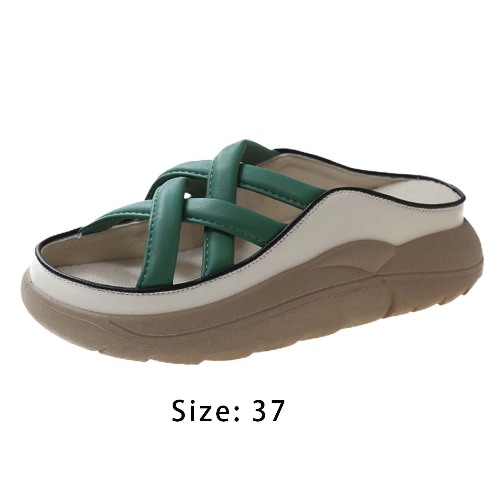 Women's Strappy Knot Slide Sandals, Summer Shoes Soft 3cm Thick Sole Indoor Footwear Platform Platform Slippers Flat Shoes for Shower, Bathing