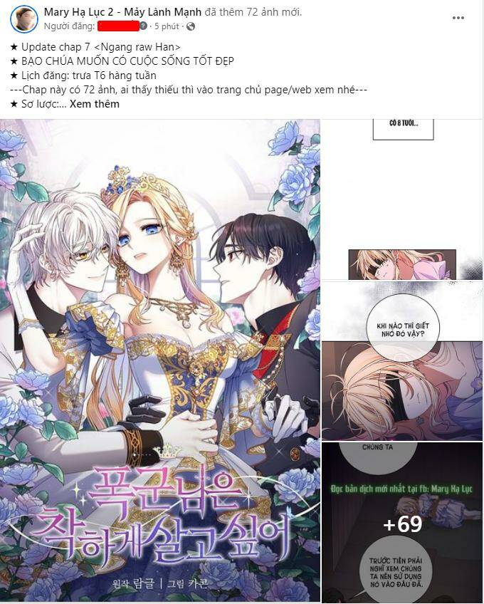 Nàng Bạo Chúa Muốn Có Một Cuộc Sống Hạnh Phúc Hơn! chapter 7.1 1