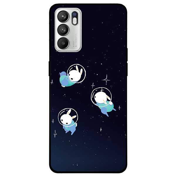Ốp lưng dành cho Oppo Reno 6 - Reno 6 5G - Reno 6Z 5G - Thỏ Vũ Trụ