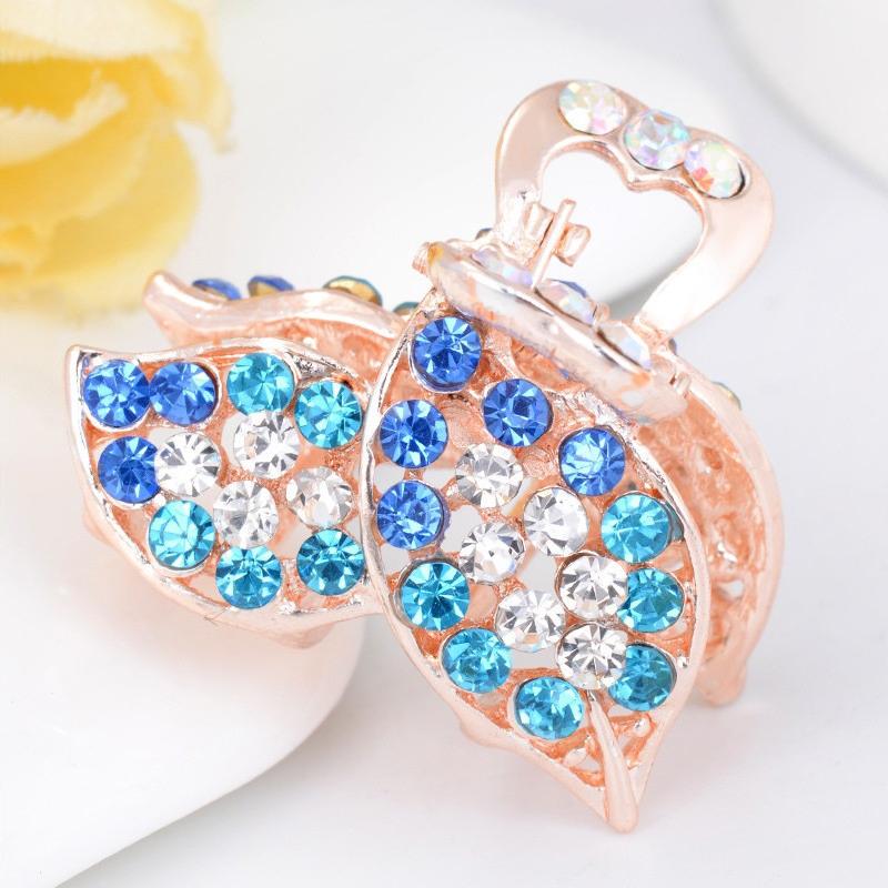 Kẹp tóc mini đá hình chiếc lá