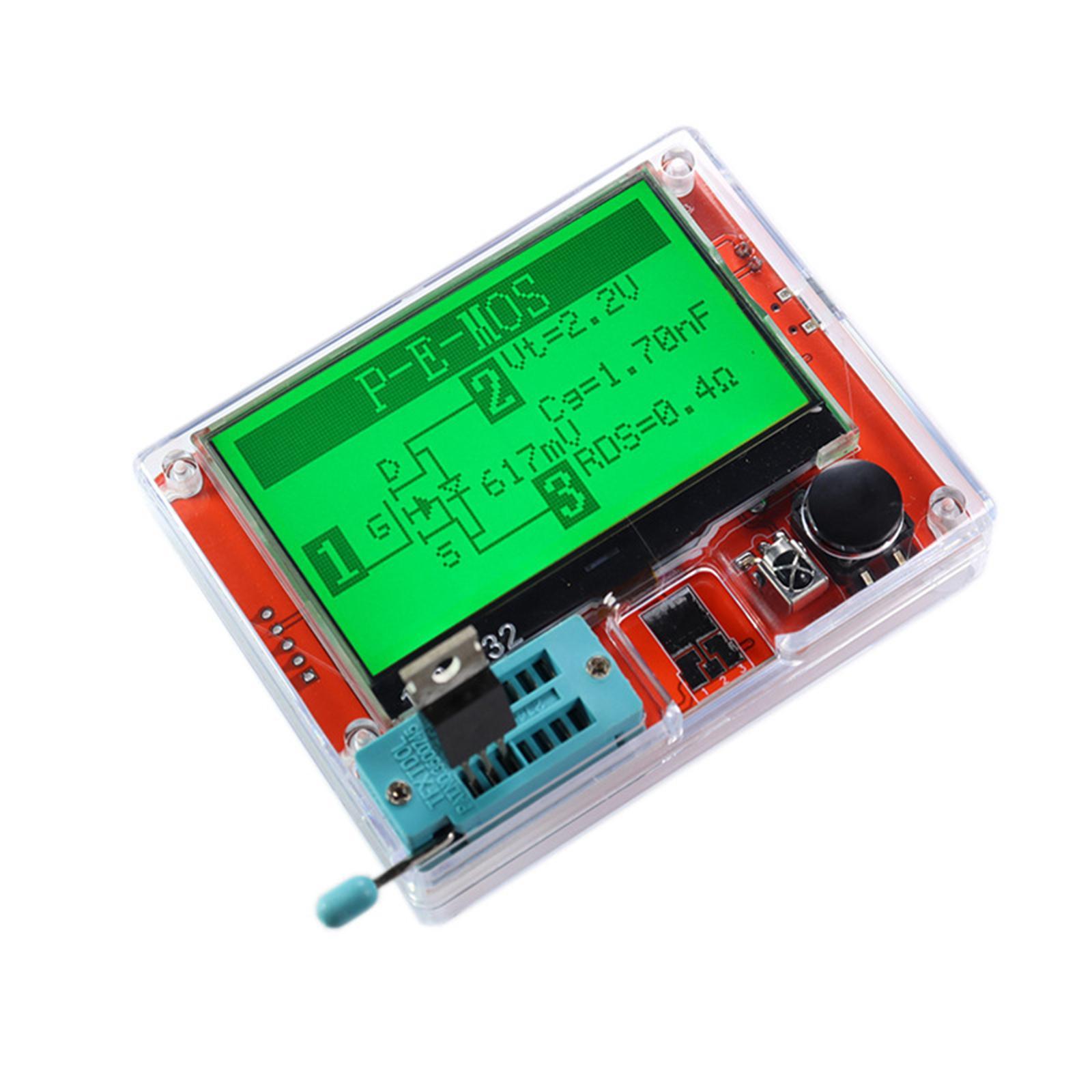 Mos Esr Meter, Multifunction Meter Graphical Tester Meter, T10H Transistor Tester for Capacitance, Inductance Igbt Triode mos