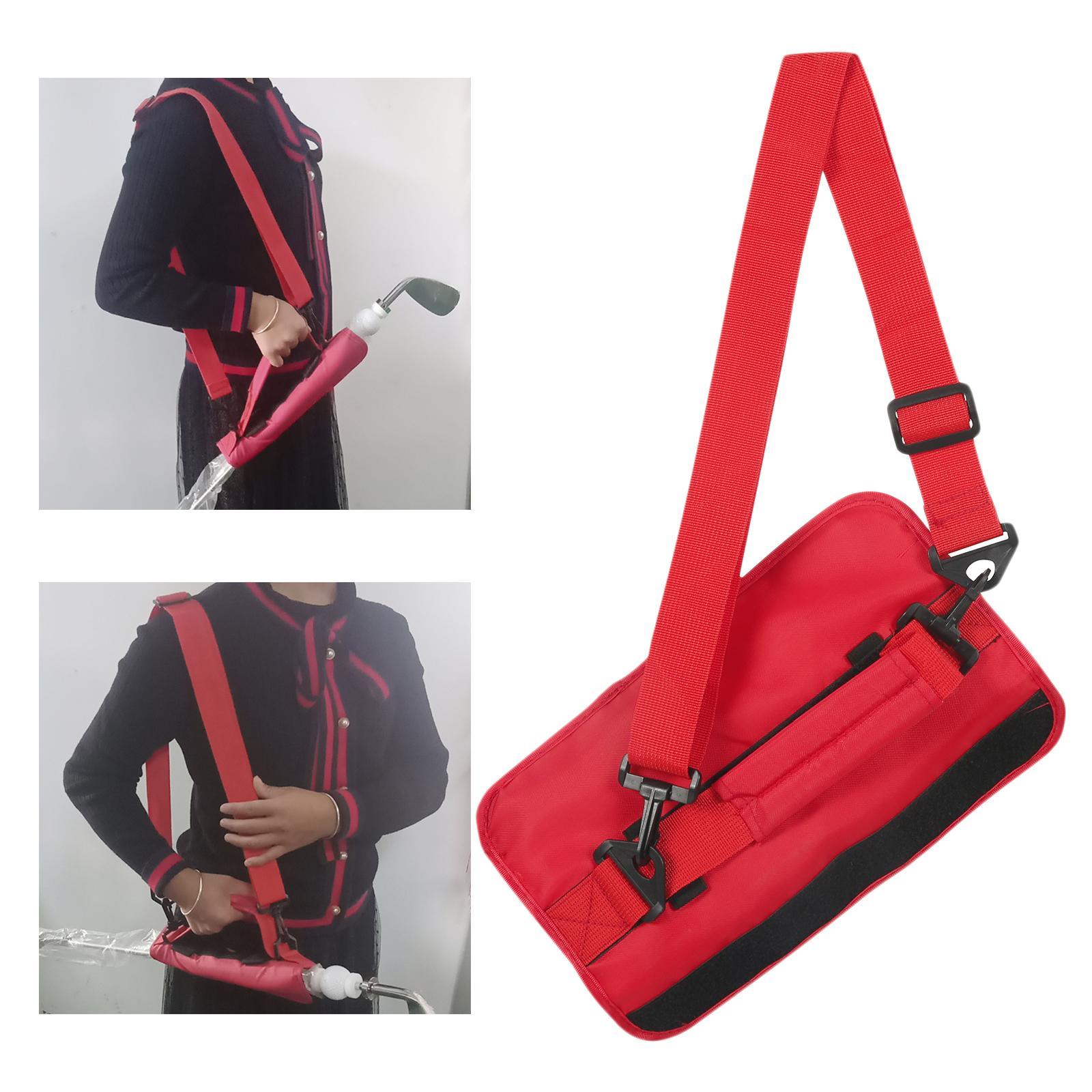 Golf Club Bag Lightweight Travel Driving Range Carrier Course Sleeve Red