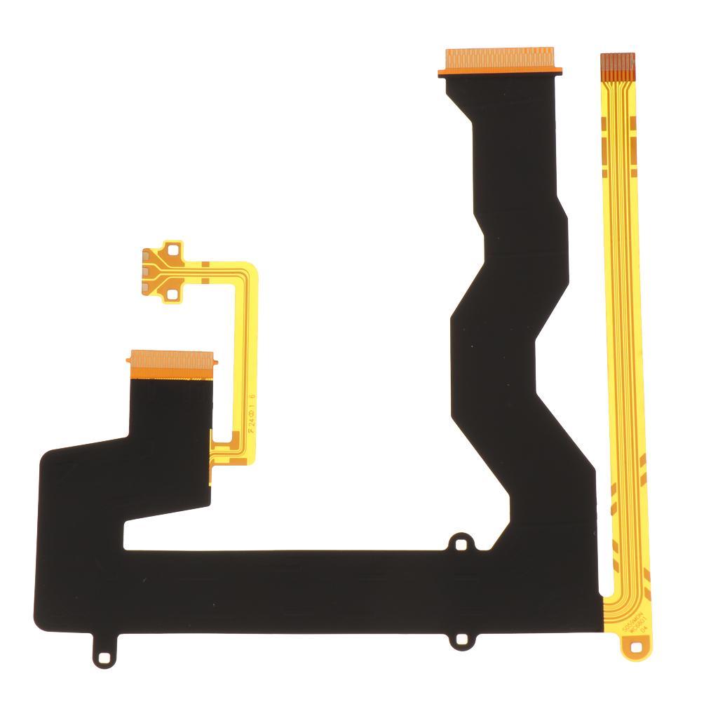 2x Cameras LCD Screen Display Flex Cable Replacement Compatible for Olympus