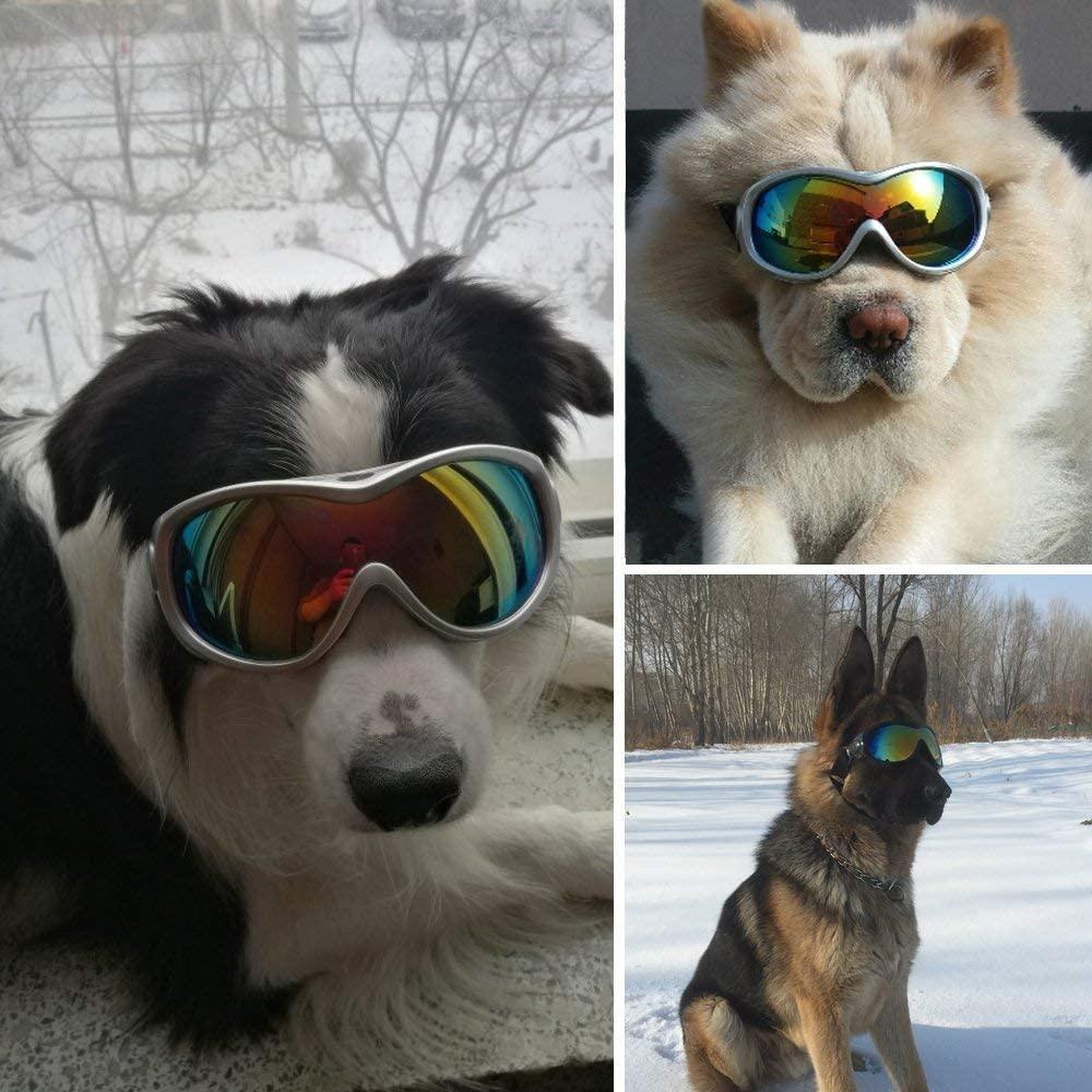 Dog Goggles Dog Sunglasses có thể điều chỉnh dây đeo cho kính râm UV